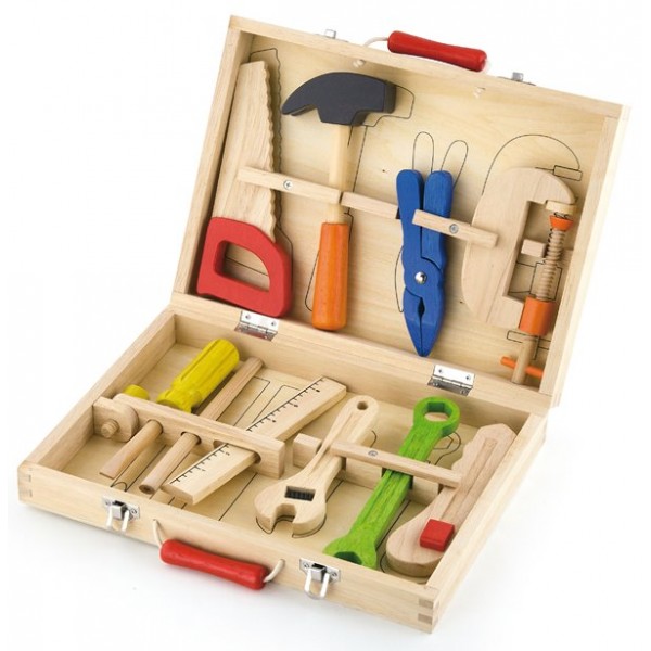 Деревянный набор инструментов Viga Toys 10 шт. (50387) - afk 50387
