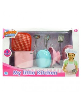 Кухонный набор посуды 8 предметов цветной (S071B) - ves S071B