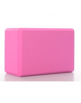 Йога блок (цегла для йоги) EVA-Prop 23х15х7,5 см рожевий (MS 0858-9)