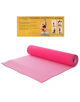 Килимок для занять на вулиці (дитячий каремат) 183х61 см рожевий (MS 0613-1-PP)