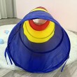Тунель-труба дитячий триколірний ігровий 180 см (0056)