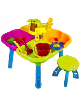 Столик и стульчик для игры с песком, KinderWay - sand stol-01