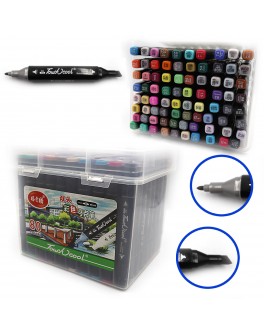 Набір скетч маркерів 80 кольорів в валізі TouchCool (0229-80)