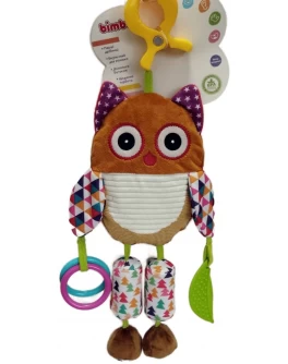 Брязкальце Сова Bimbo мелодія вітру прорізувач, елементи, що шаршать (C 51203) Брязкальце Сова Bimbo мелодія вітру прорізувач, елементи, що шаршать (C 51203)
