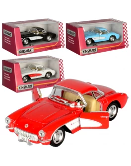 Машинка колекційна Kinsmart Chevrolet Corvette 1957, 4 кольори (KT 5316 W) - mpl KT 5316 W