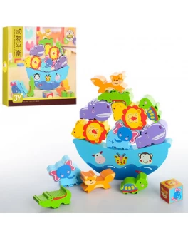 Деревянная игра-балансир Ноев Ковчег (MD 1016) - ves MD 1016