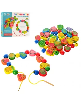 Дерев'яне шнурівка Фрукти (MD 1009) - mpl MD 1009