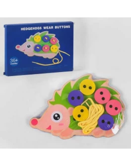 Дерев'яна гра Шнуровка Їжачок (K 17544)