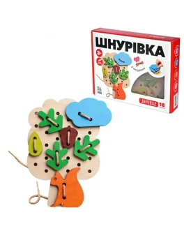 Дерев'яна шнурівка Ігротеко Деревце (900101)