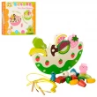 Деревянная игра балансир-шнуровка Фрукты-Овощи (MD 1029) - ves MD 1029
