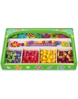 Дерев'яна іграшка Viga Toys Намисто Квіти (52730)