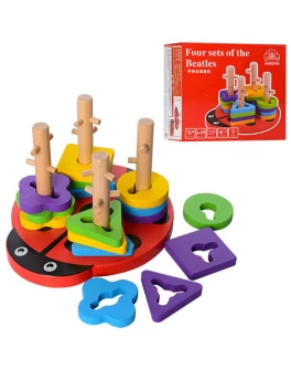 Деревянная игрушка сортер Геометрика (MD 1027) - mpl MD 1027