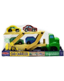 Деревянный автомобиль перевозчик с машинками Car Carrier Truck, Melissa&Doug - MD 4096