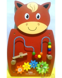 Деревянная игрушка настенная Viga Toys Лошадь с лабиринтом (50678) - afk 50678