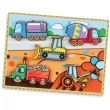 Дерев'яна рамка-вкладиш Viga Toys Спецмашини (56439) - afk 56439