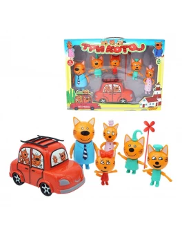 Набір Героїв із Машинкою та Котами - Три кота Набір Героїв із Машинкою та Котами - Три кота