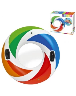 Круг надувний Intex Кольорова крапля 122 см (58202)