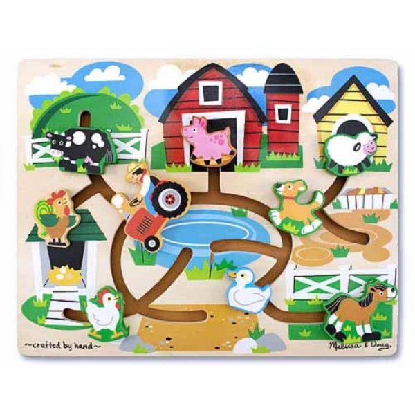 Дерев'яний лабіринт Ферма Melissa&Doug