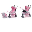 Прогулочная коляска для кукол розовая Melogo - mpl 9665 A
