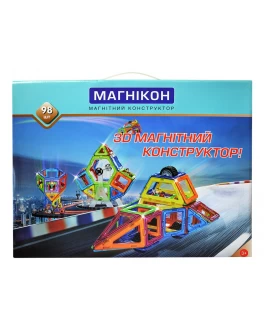 3D Магнітний конструктор Магнікон на 98 деталей - MD МK-98