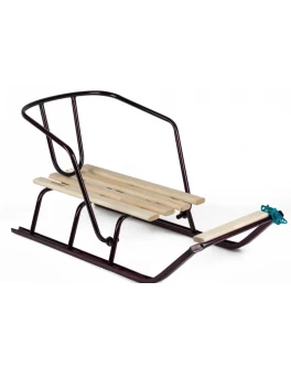 Санки дитячі з відкидною спинкою та підставкою для ніг БОРДО (4 поздовжні планки сосна)