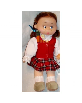 Мягконабивная кукла "Яся школьница", 30 см - alb В103