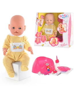 Пупс Baby Born в желтом бодике с 2-мя сосками 8001-2 - ves 8001-2