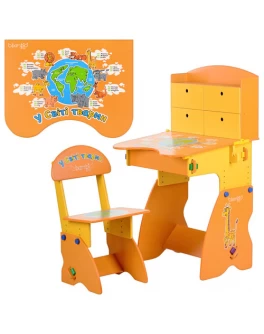 Парта растишка со стулом W 078 - mpl W 078