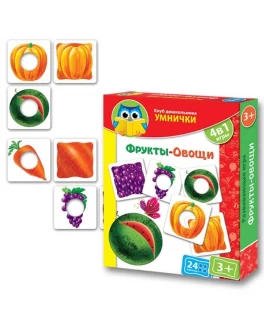 Развивающая игра Vladi Toys Фрукты, овощи (VT1306-06) - VT1306-06|VT1306-13