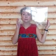 Логопедичне дзеркало з отвором на підставці Hega