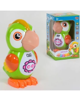 Папуга інтерактивний Play Smart сенсорний, вірші, казки, пісні, запис голосу, підсвічування (7496)