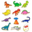 Дерев'яна іграшка Viga Toys магнітні фігурки Динозаври 20 шт (50289)