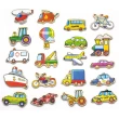 Деревянная игрушка Viga Toys магнитные фигурки Транспорт 20 шт. (58924)