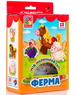 Набір магнітів Vladi Toys Мій маленький світ. Ферма (VT3106-09)