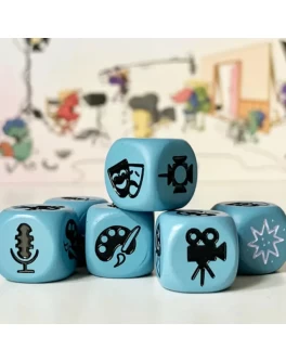 Набір металевих кубів до гри Камера! Мотор! Lord of Boards (6 шт.) LOB2209UA_dice