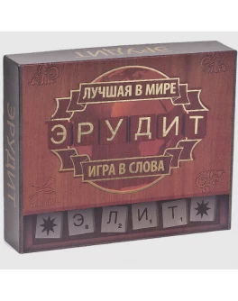 Гра в слова Ерудит-Еліт дерев'яна Arial