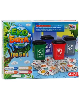 Розвиваюча гра 4FUN Game Club Еко Батл. Чиста планета, 5 варіантів гри (25045)