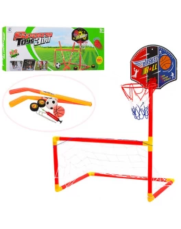 Футбольные ворота Bambi 3в1 (футбол, хоккей, баскетбол) M 5433 - mpl M 5433