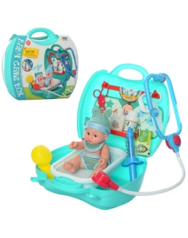 Набор доктора в чемодане с пупсом Baby care box - mpl 8360