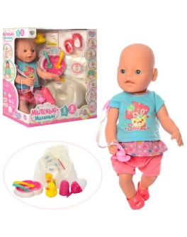 Кукла Baby Born девочка в голубой футболке и розовых шортиках (8191) - mpl 8191