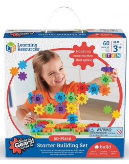 Конструктор с шестеренками Gears!Gears!Gears! 60 элементов Learning Resources  - TFK 0005