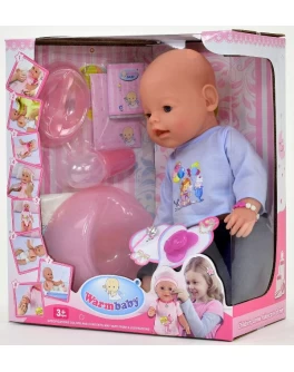 Функциональный пупс Baby Born 8006-417 в голубой кофточке - igs 54523