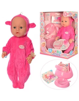 Кукла Baby Born BL023T в розовом комбинезоне с капюшоном - mpl BL023T-DM-S-UA