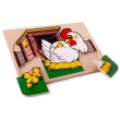 Рамка-вкладиш Монтессорі з дерева Курочка Lam Toys - lam 1409
