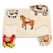 Рамка-вкладыш Монтессори из дерева Домашние животные Lam Toys - lam 18994
