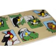 Рамка-вкладиш Монтессорі з дерева Птахи наших лісів Lam Toys - lam 1437