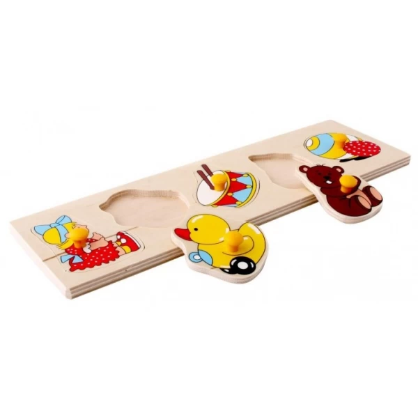 Рамка-вкладыш Монтессори из дерева Детские игрушки Lam Toys - lam 1475