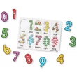 Рамка-вкладыш Монтессори из дерева Загляни под число Melissa & Doug - MD3273