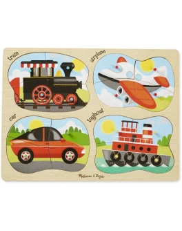 Деревянные пазлы 4 в 1 Транспорт Melissa & Doug - MD9865 Деревянные пазлы 4 в 1 Транспорт Melissa & Doug - MD9865