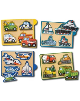 Машинки - набор из 4 пазлов Melissa & Doug - MD4791